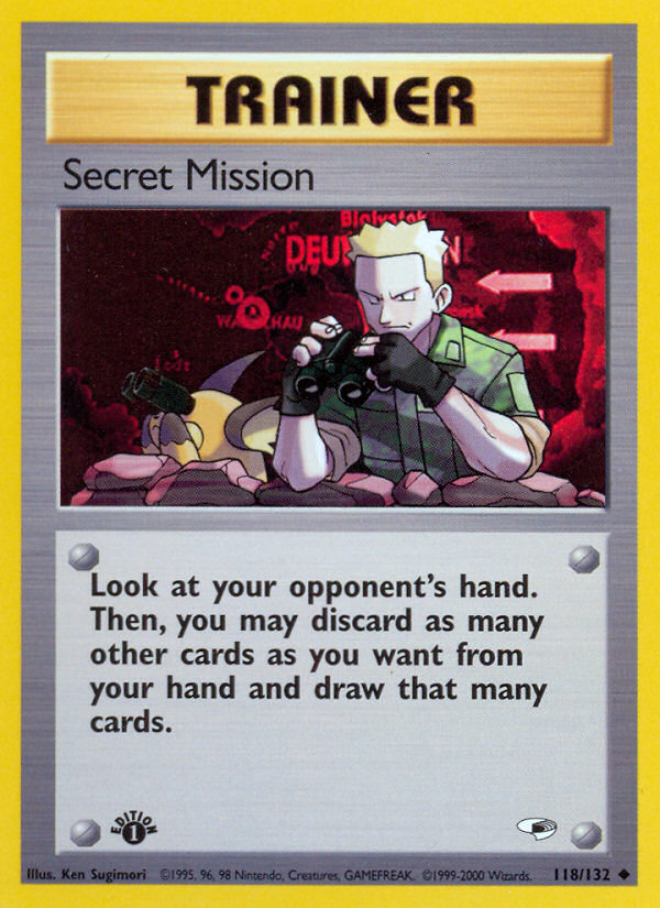 Secret Mission — illustrated card