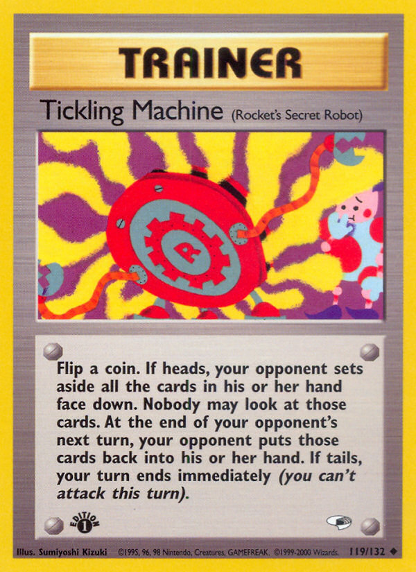 Tickling Machine — illustrated card