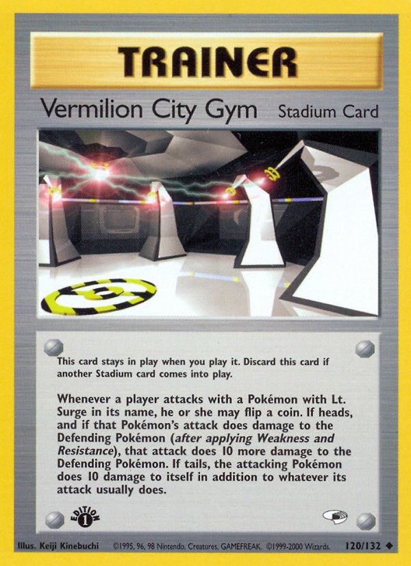Vermilion City Gym — illustrated card