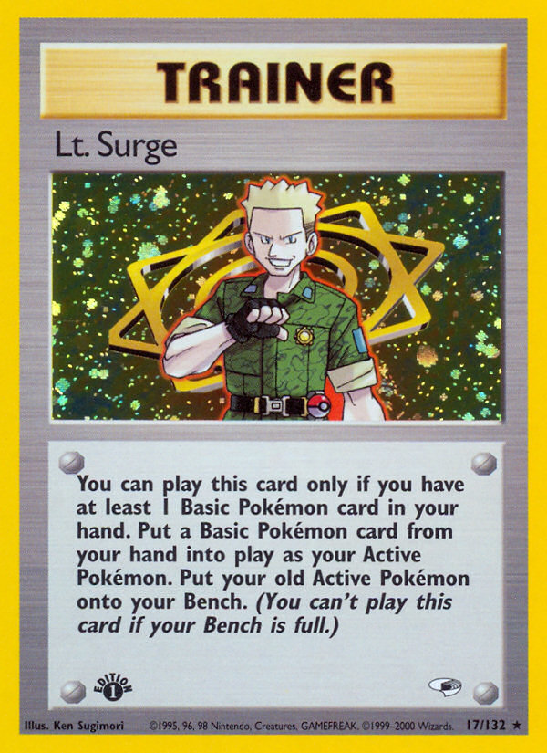 Lt. Surge — illustrated card