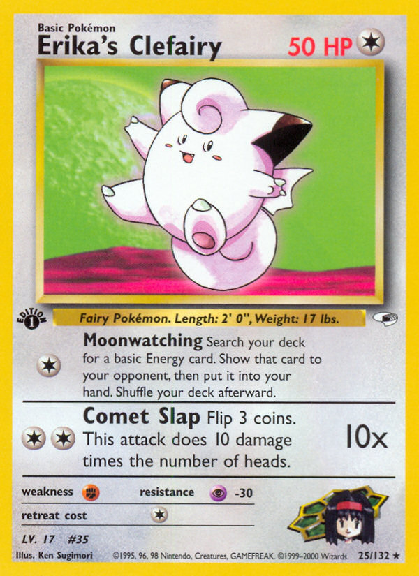 Erika's Clefairy — illustrated card
