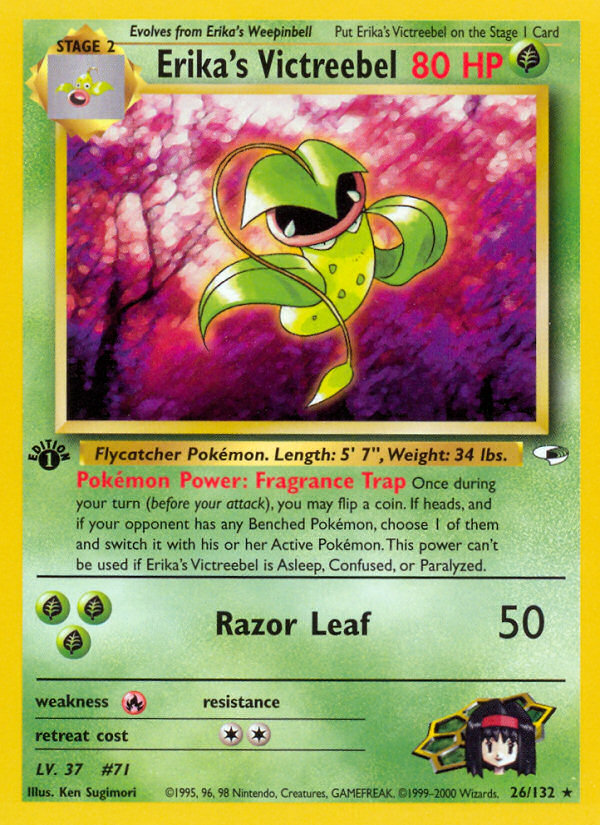 Erika's Victreebel — illustrated card
