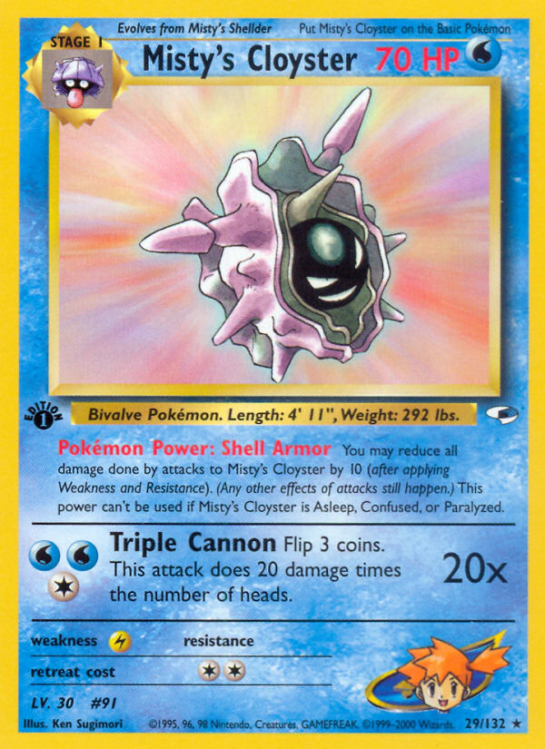 Misty's Cloyster — illustrated card
