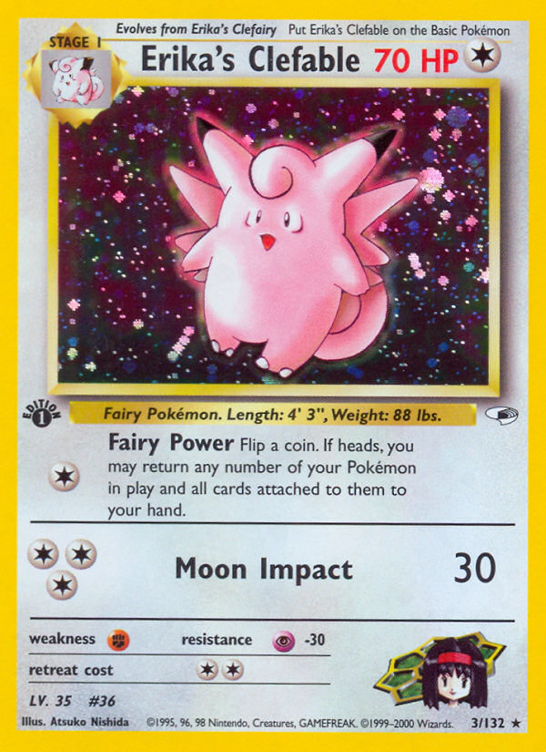 Erika's Clefable — illustrated card