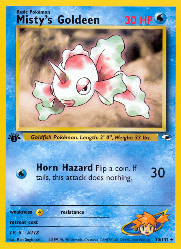Misty's Goldeen — illustrated card