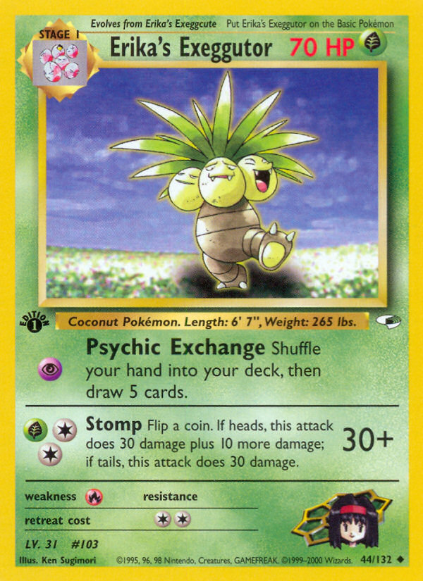 Erika's Exeggutor — illustrated card