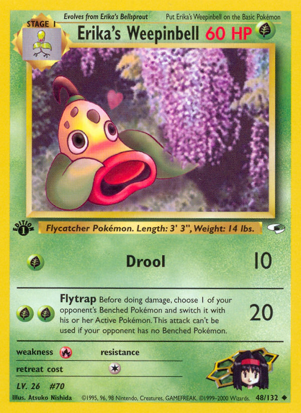 Erika's Weepinbell — illustrated card
