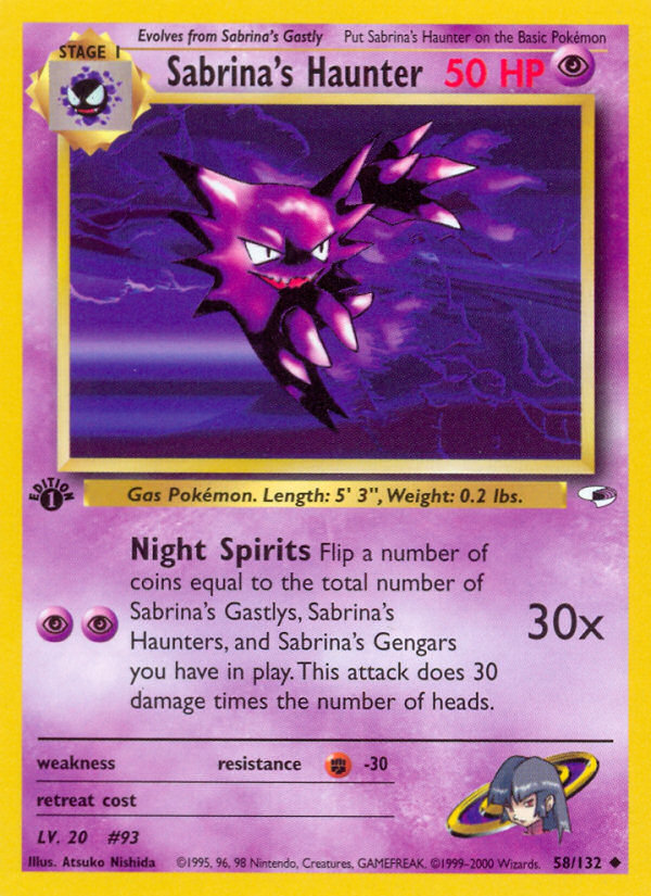 Sabrina's Haunter — illustrated card
