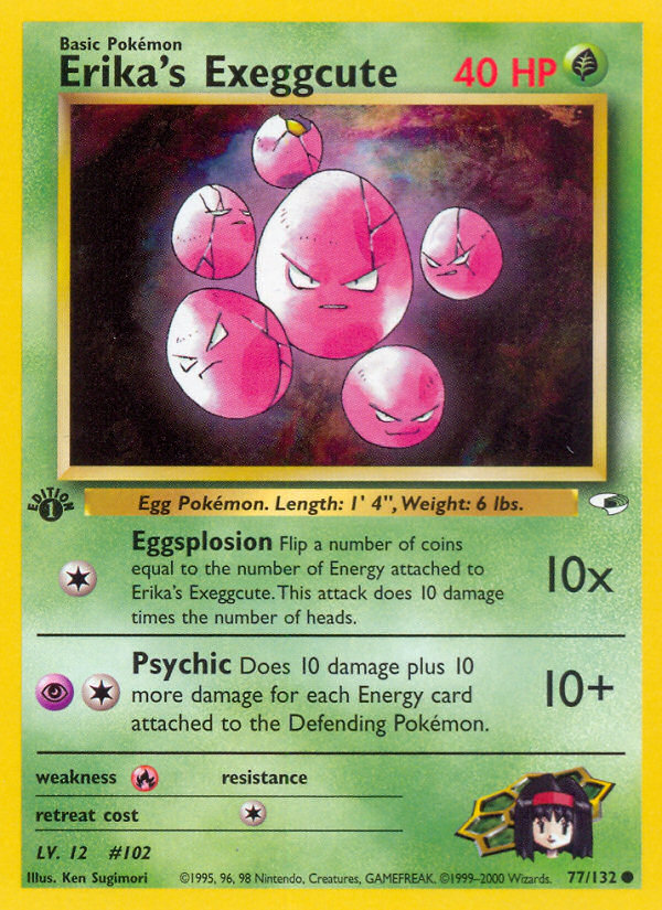 Erika's Exeggcute — illustrated card