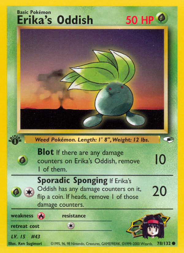 Erika's Oddish — illustrated card