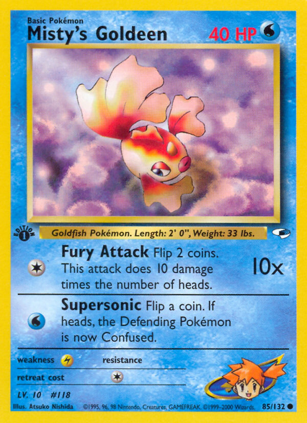 Misty's Goldeen — illustrated card