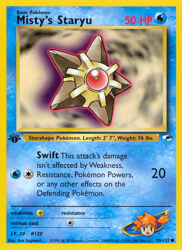 Misty's Staryu — illustrated card