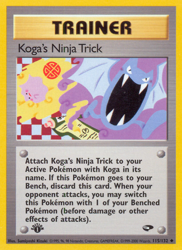 Koga's Ninja Trick — illustrated card