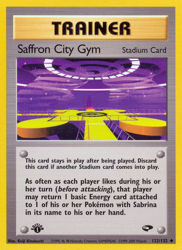 Saffron City Gym — illustrated card