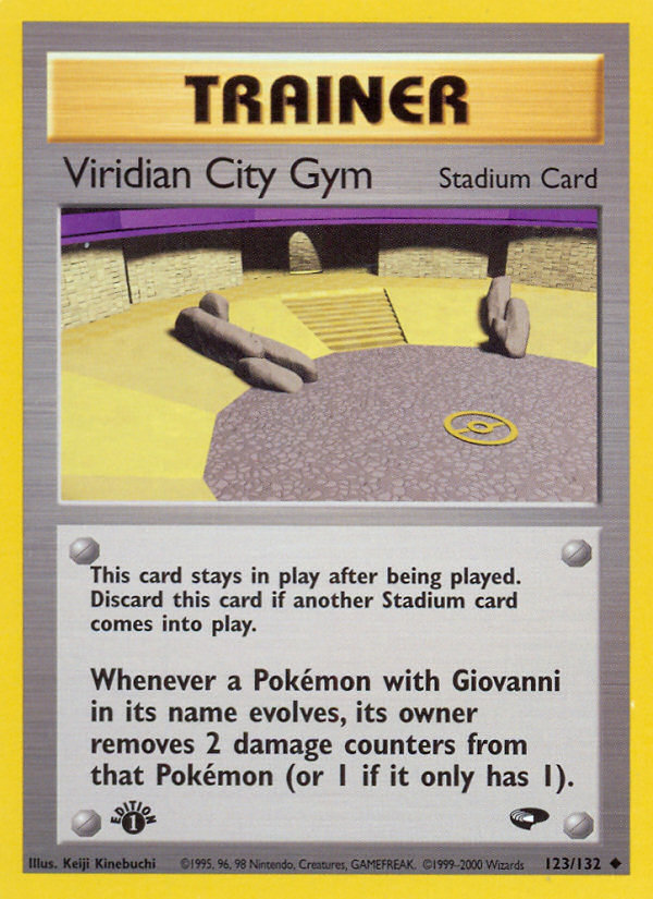 Viridian City Gym — illustrated card