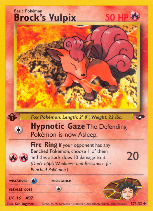 Brock's Vulpix — illustrated card