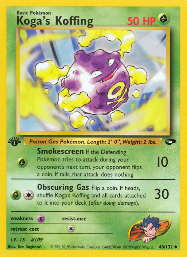 Koga's Koffing — illustrated card