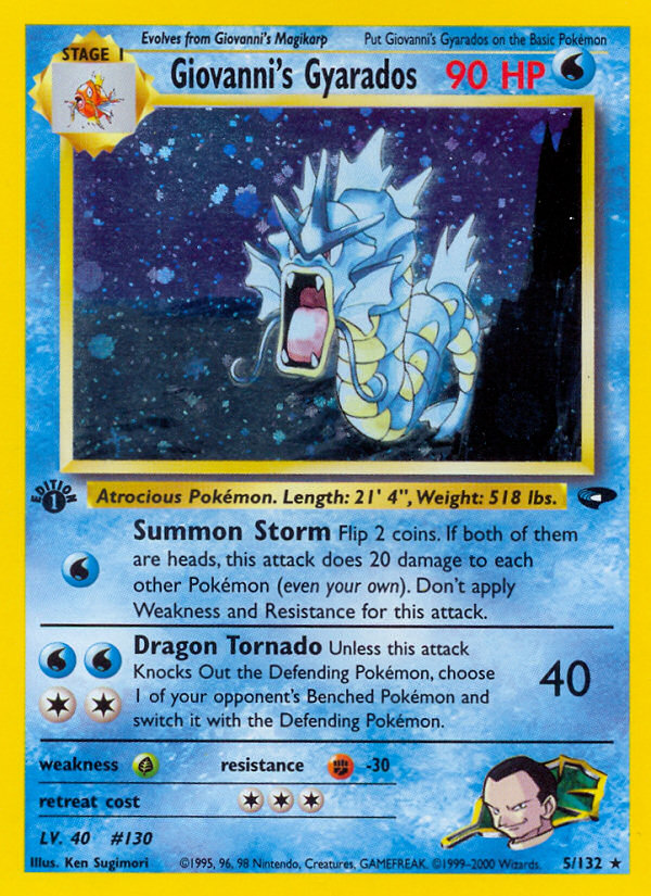 Giovanni's Gyarados — illustrated card