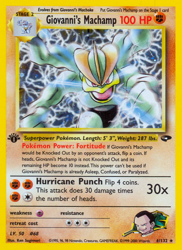 Giovanni's Machamp — illustrated card