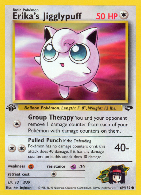 Erika's Jigglypuff — illustrated card