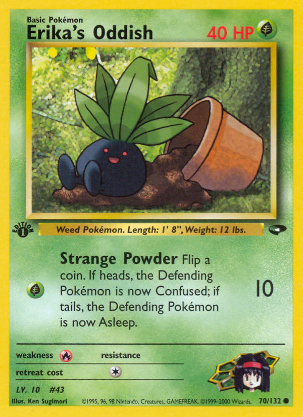Erika's Oddish — illustrated card