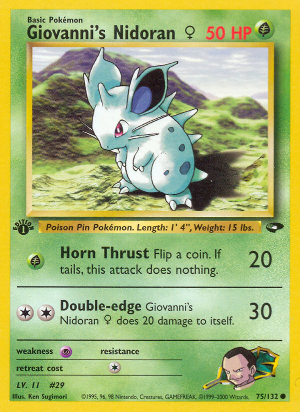 Giovanni's Nidoran ♀ — illustrated card