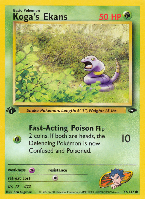 Koga's Ekans — illustrated card
