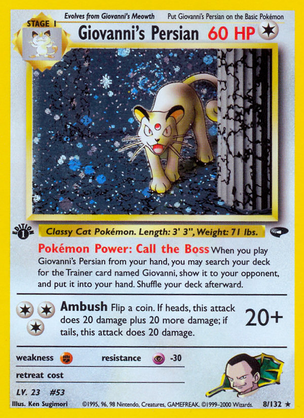 Giovanni's Persian — illustrated card