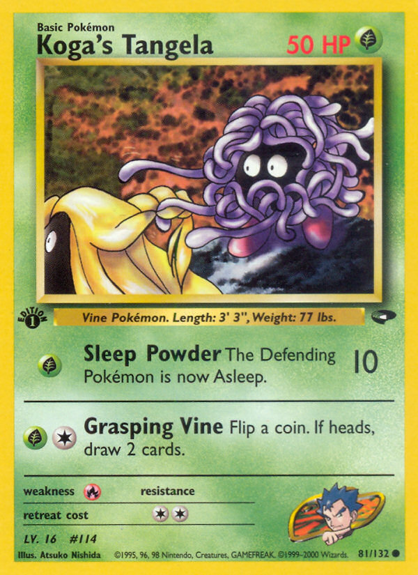 Koga's Tangela — illustrated card