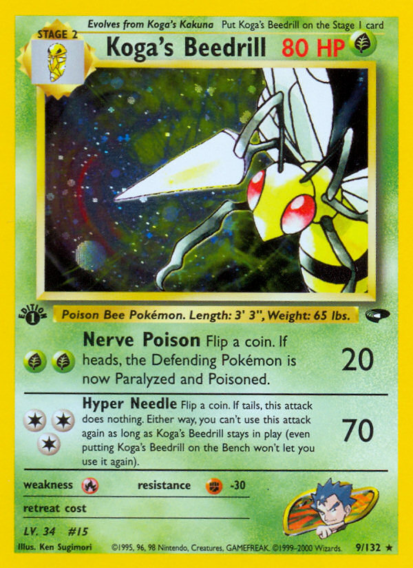 Koga's Beedrill — illustrated card