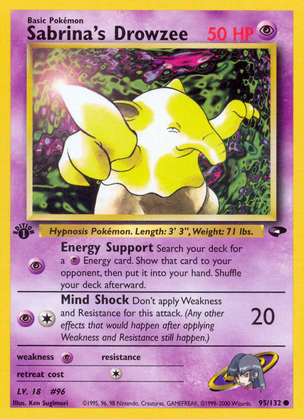 Sabrina's Drowzee — illustrated card