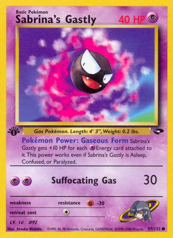 Sabrina's Gastly — illustrated card