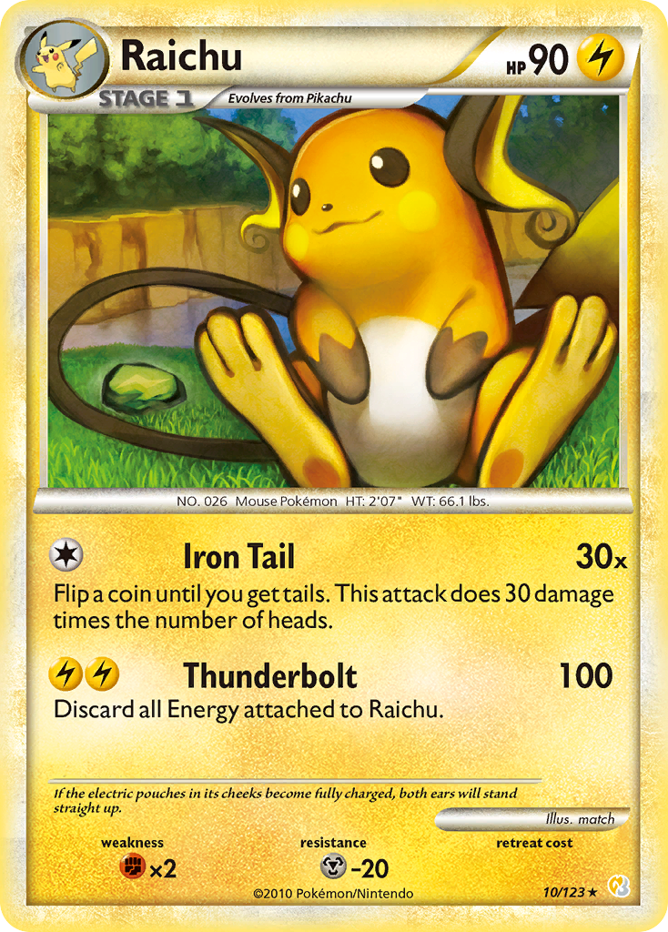 Raichu — illustrated card