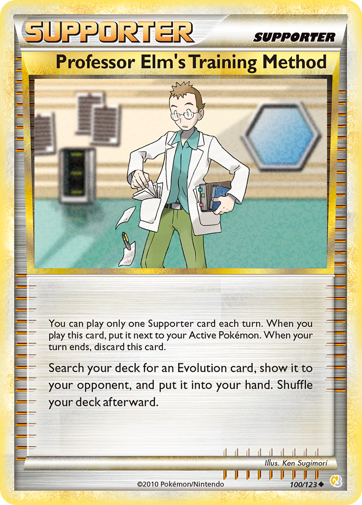 Professor Elm's Training Method — illustrated card