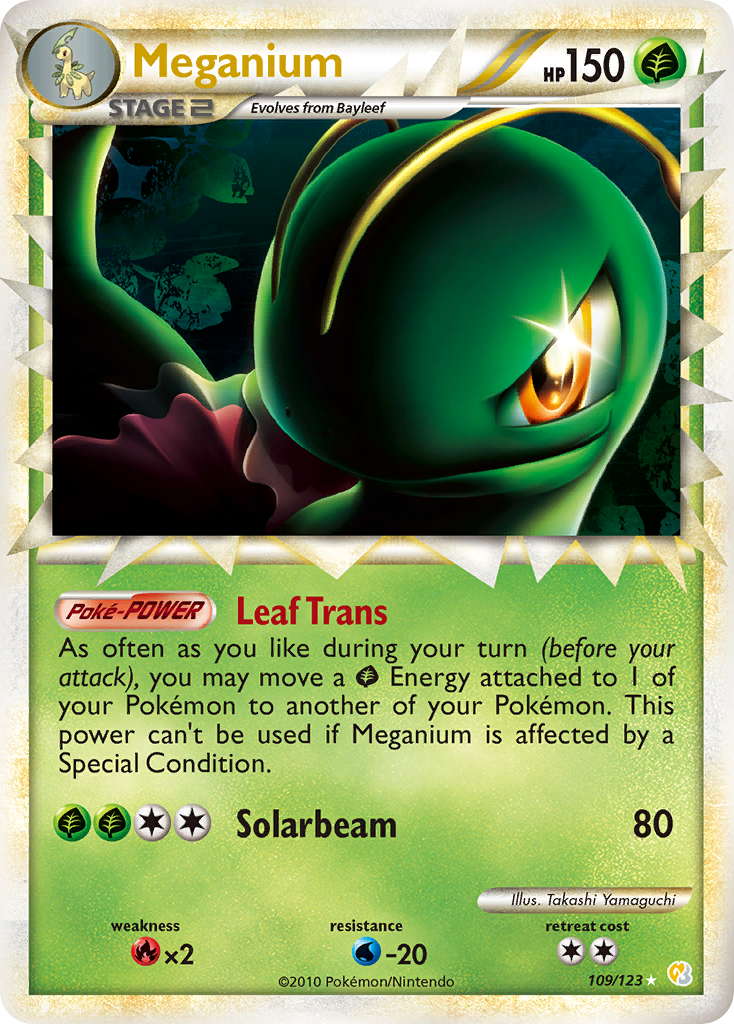 Meganium — illustrated card