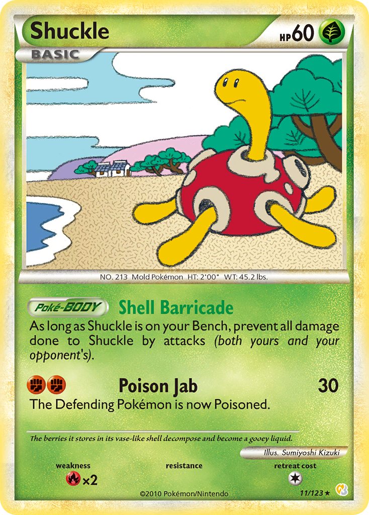 Shuckle — illustrated card