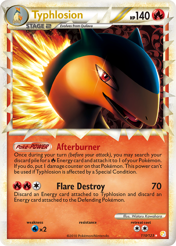 Typhlosion — illustrated card