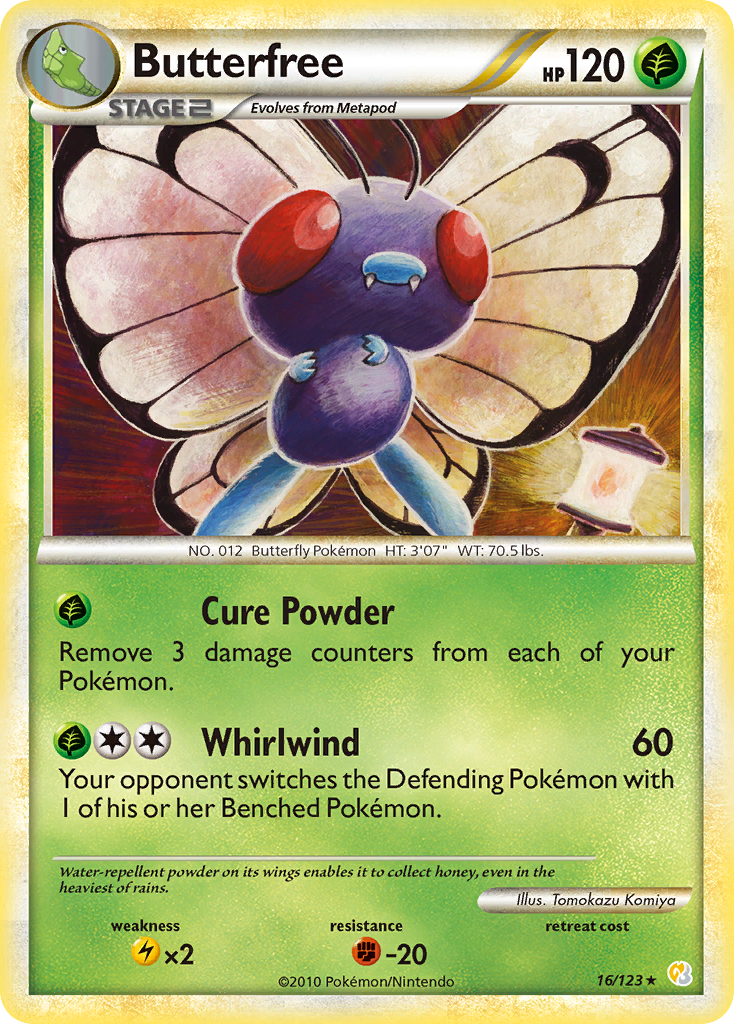 Butterfree — illustrated card