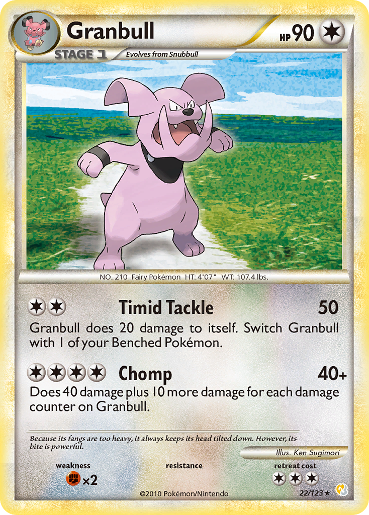 Granbull — illustrated card