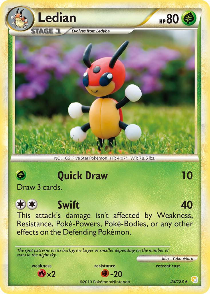 Ledian — illustrated card