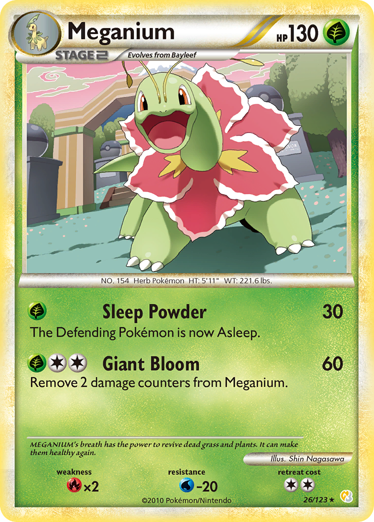Meganium — illustrated card