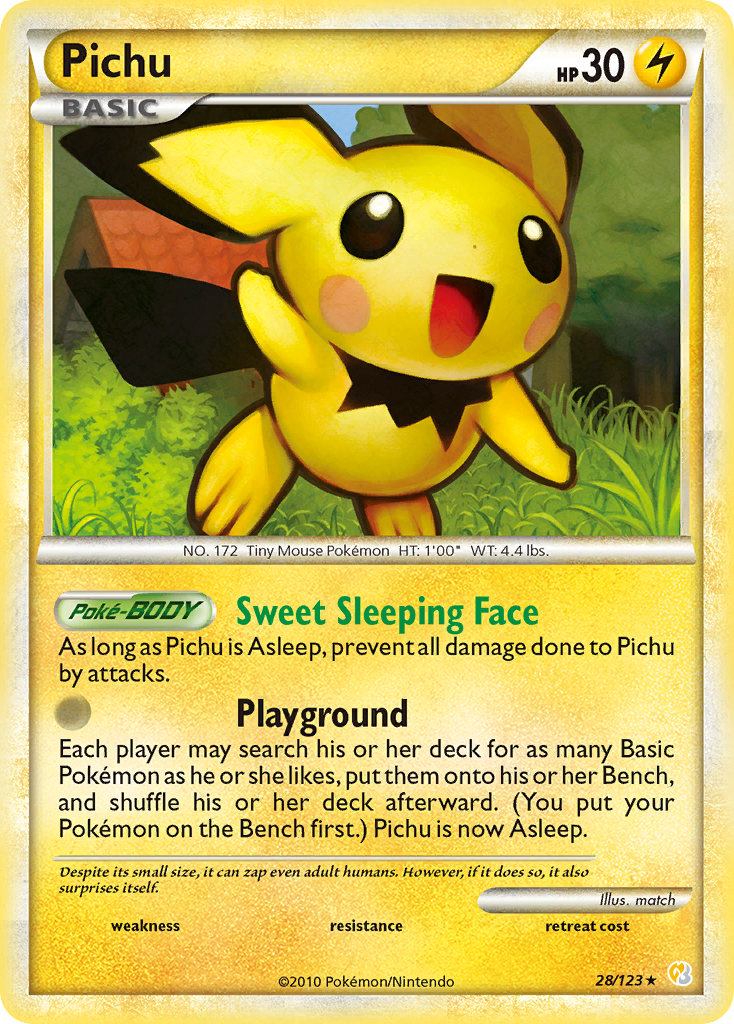 Pichu — illustrated card