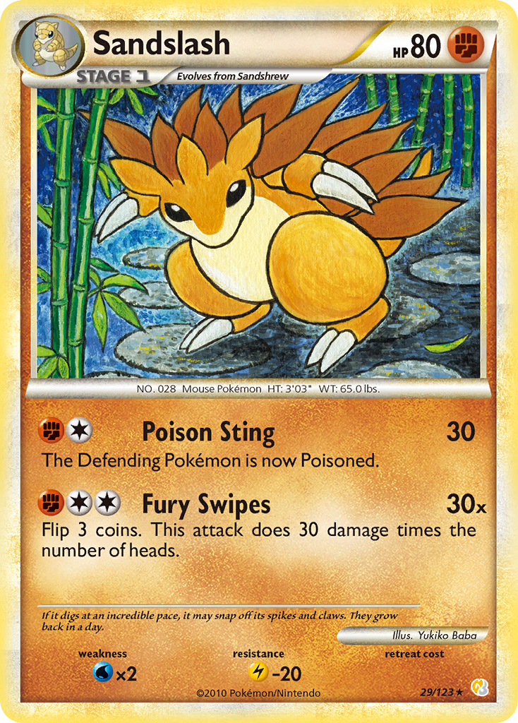 Sandslash — illustrated card