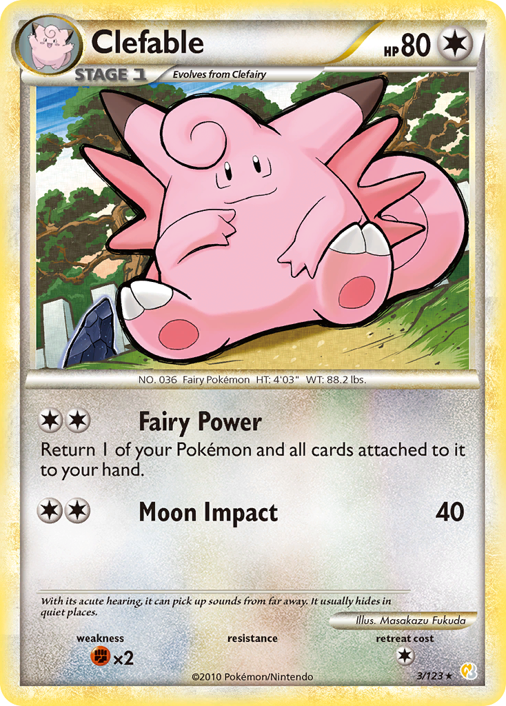 Clefable — illustrated card