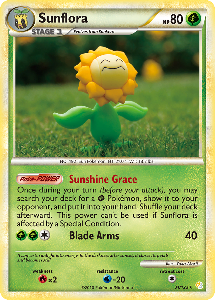 Sunflora — illustrated card