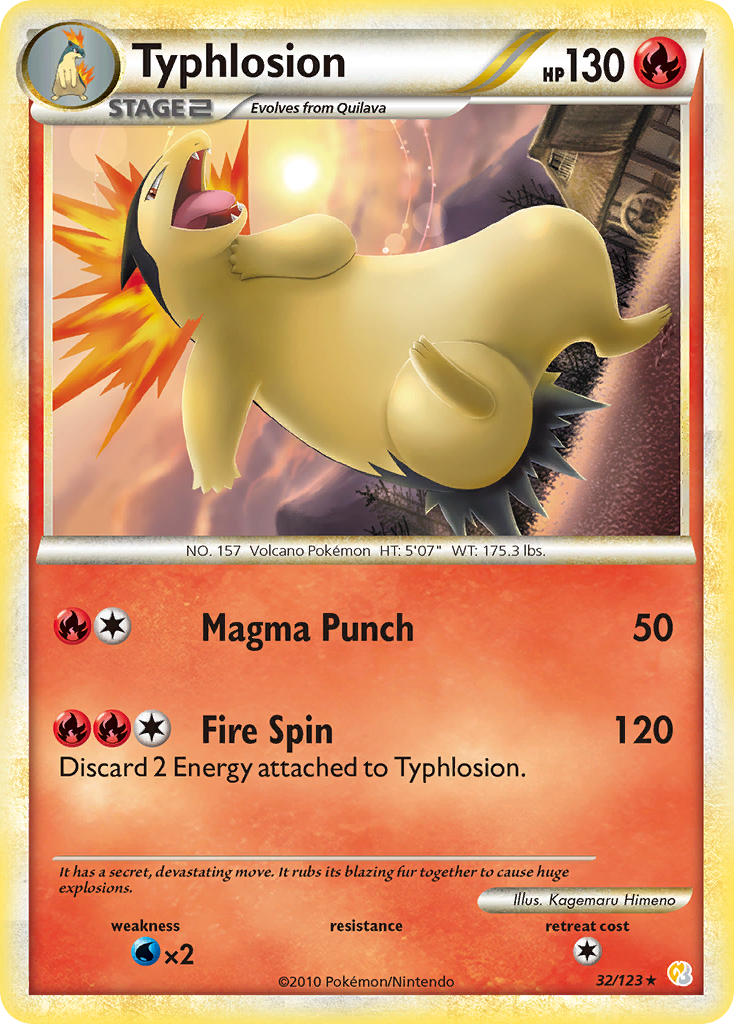 Typhlosion — illustrated card