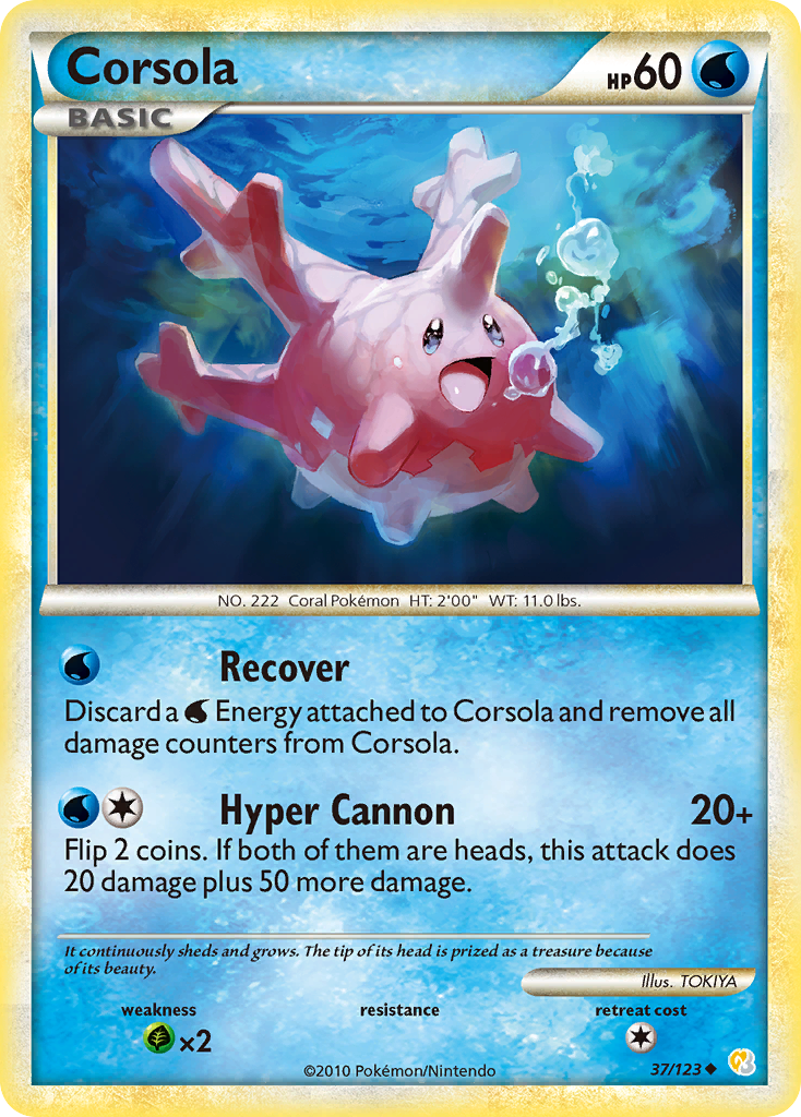 Corsola — illustrated card