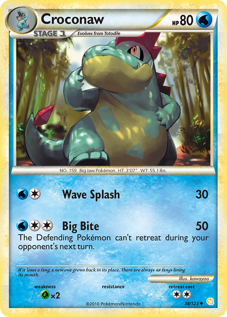 Croconaw — illustrated card