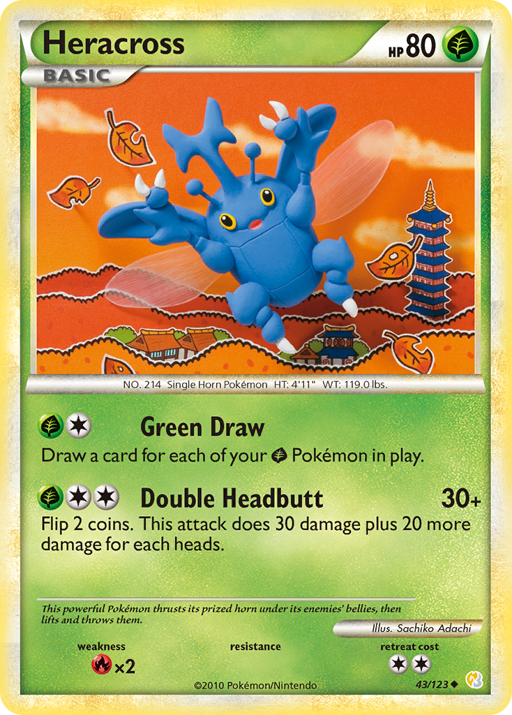Heracross — illustrated card