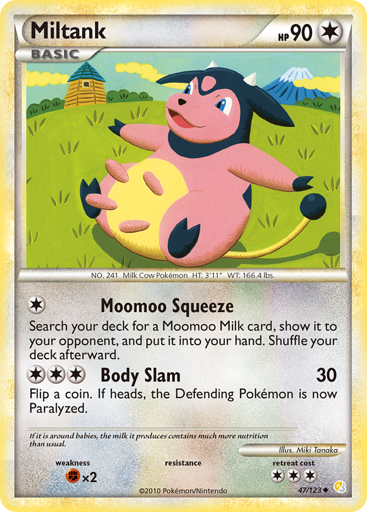 Miltank — illustrated card